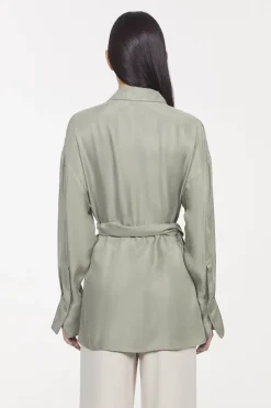 Almond Peach Twill Shirt Rodebjer