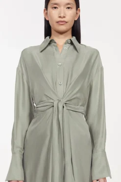 Apple Peach Twill Dress Rodebjer