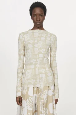 Columbina Sketchbook Jersey Top Rodebjer