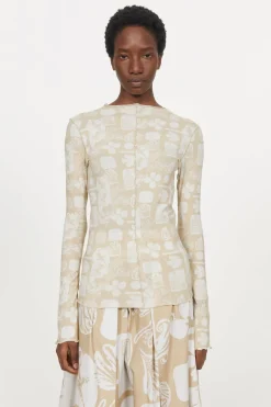 Columbina Sketchbook Jersey Top Rodebjer