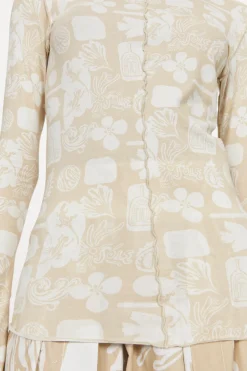 Columbina Sketchbook Jersey Top Rodebjer