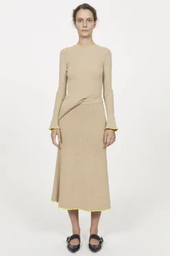 Fly Rib Knitted Skirt Rodebjer