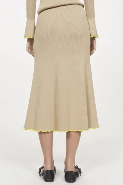 Fly Rib Knitted Skirt Rodebjer