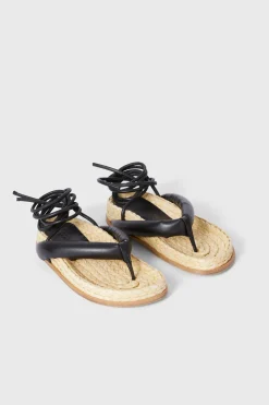 Santorino Straw Sandals Rodebjer